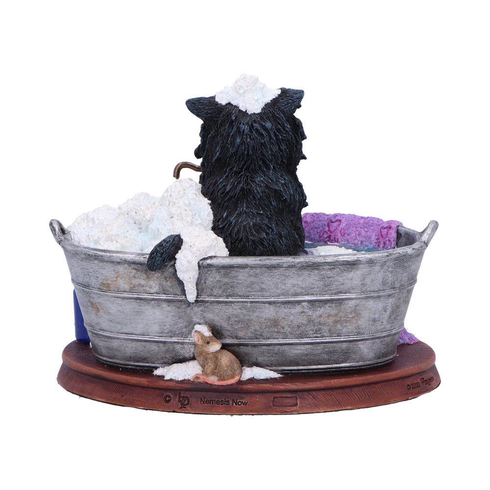 Bath Time Cat Figurine