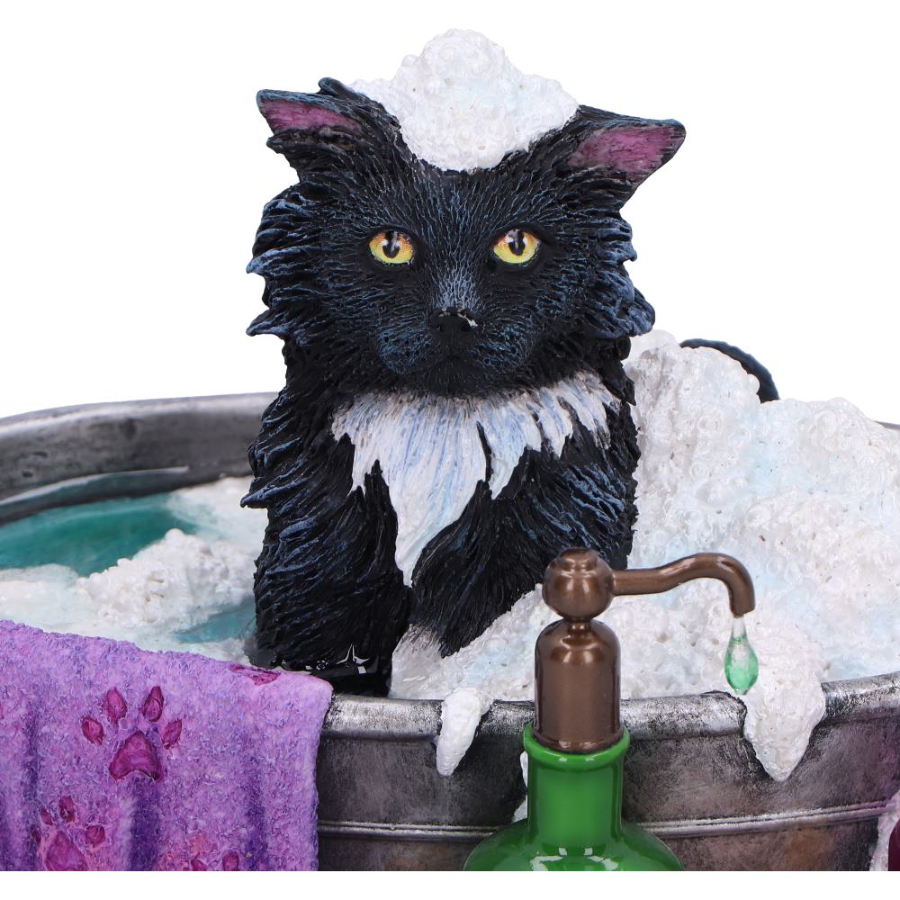 Bath Time Cat Figurine