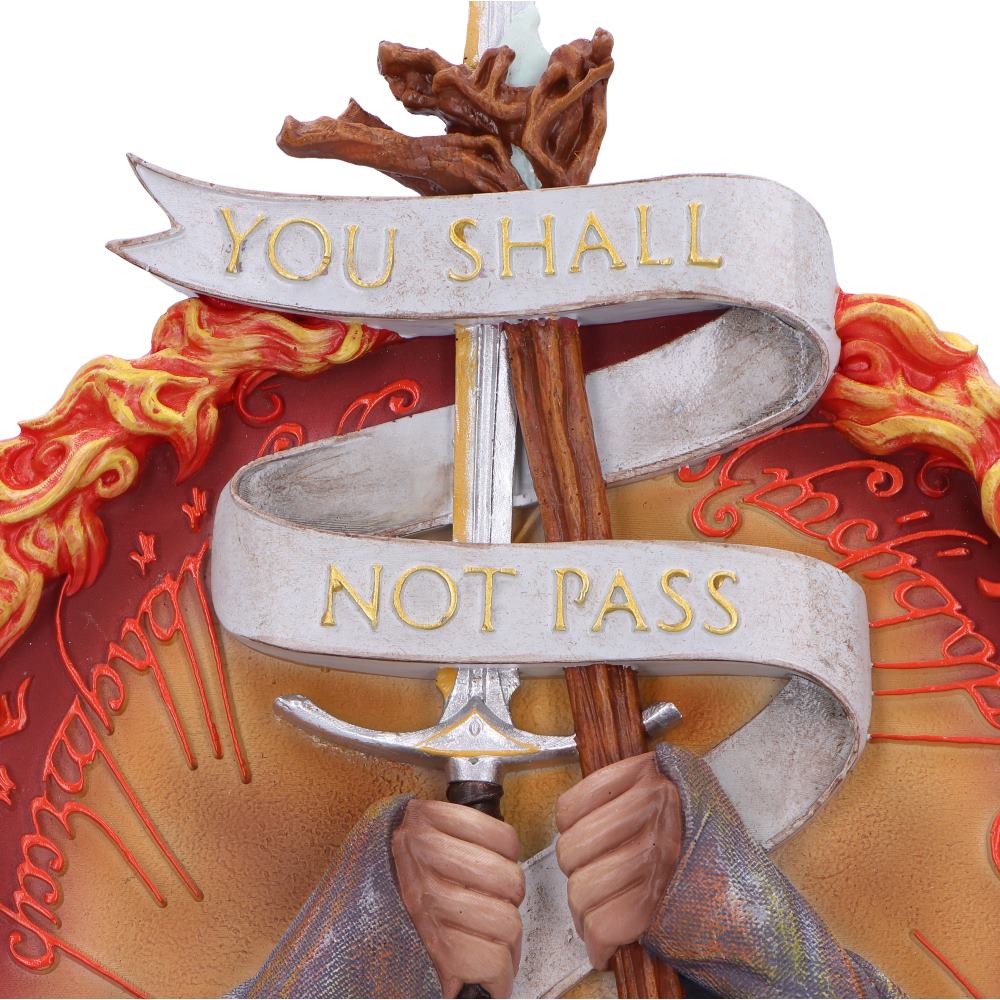 Lord of the Rings You Shall Not Pass Wall Plaque