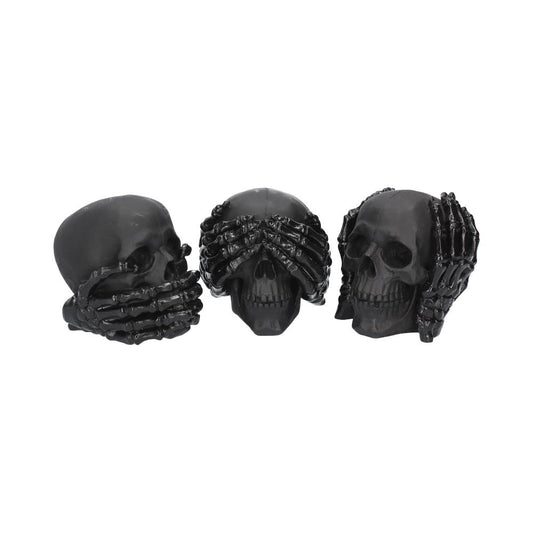 Dark See No, Hear No, Speak No Evil Skulls