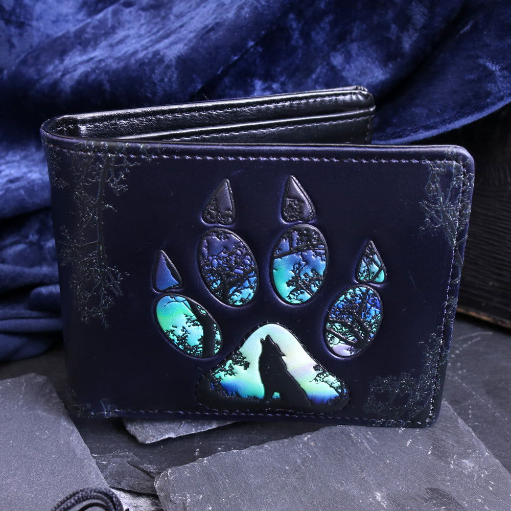 Footprints Wolf Paw Wallet