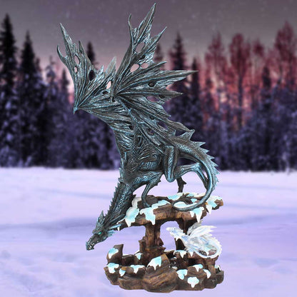 Dragons Wisdom Black Ice Dragon Figurine