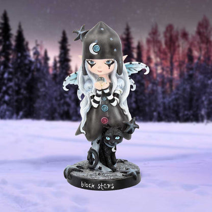 Black Stars Fairy Figurine