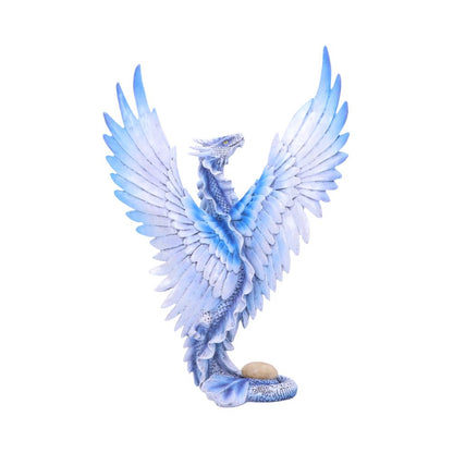 Adult Silver Dragon Figurine