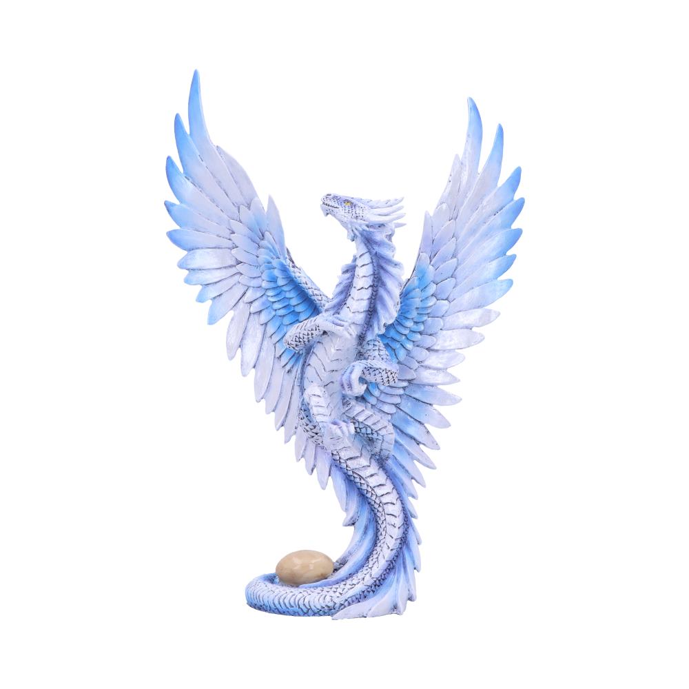 Adult Silver Dragon Figurine