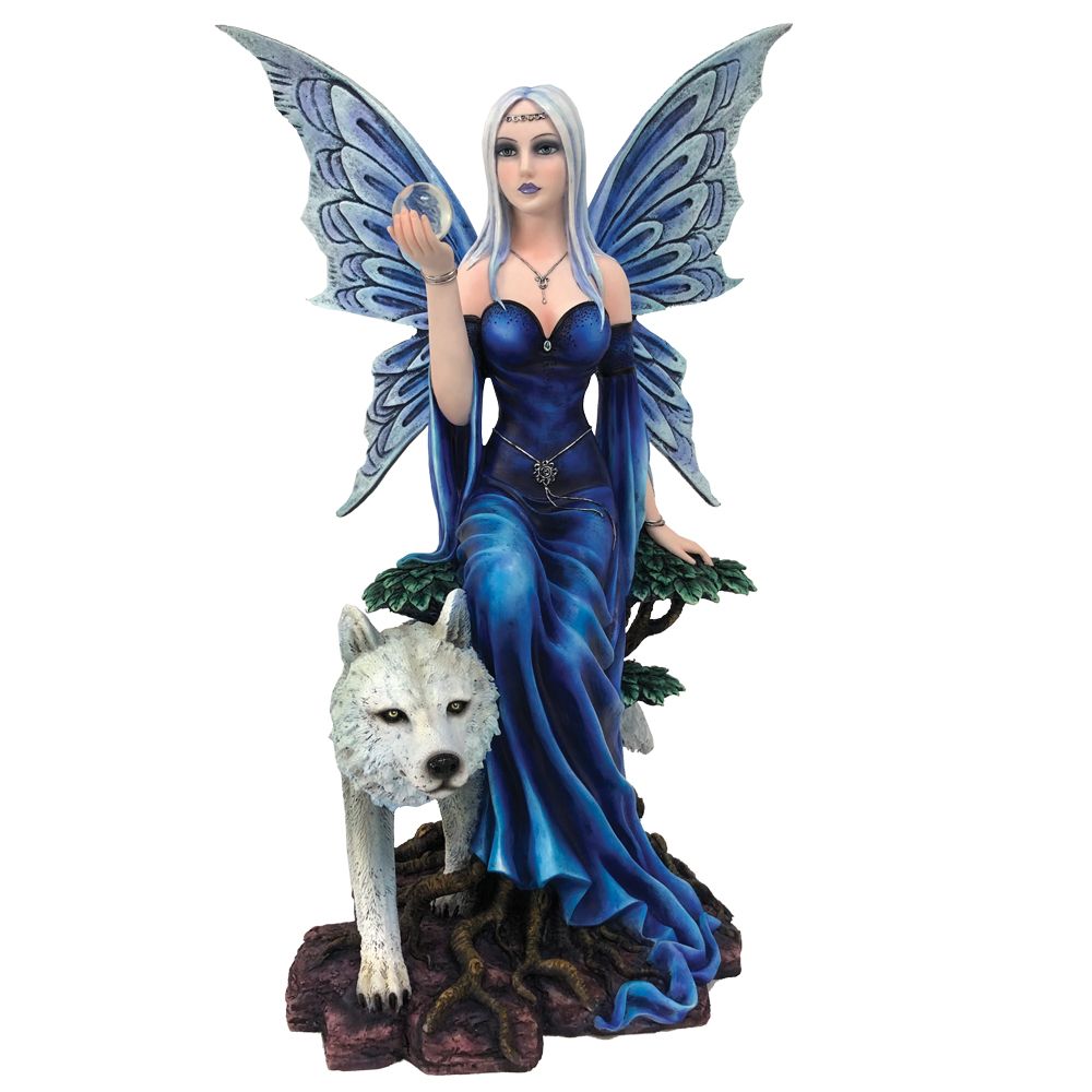 Talanoa Blue Fairy & Wolf Figurine