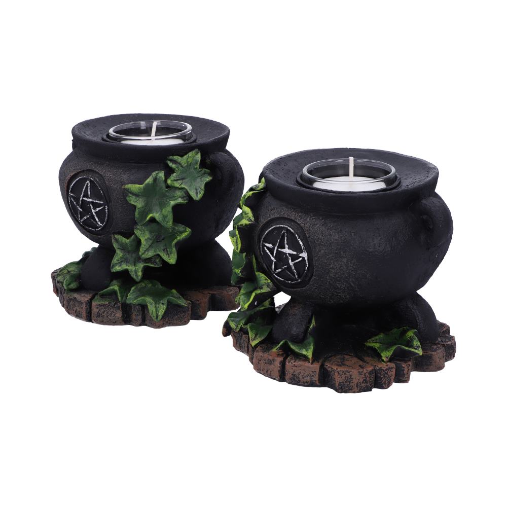 Ivy Cauldron Candle Holders