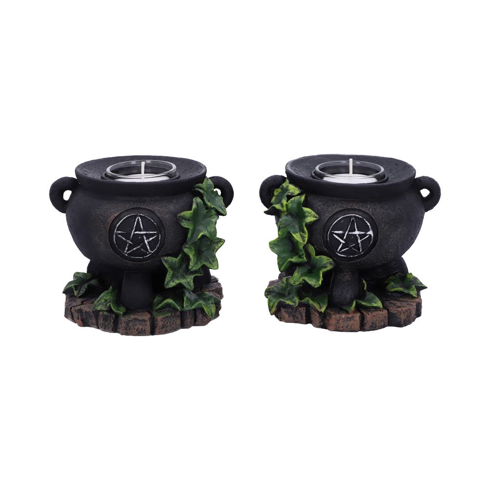 Ivy Cauldron Candle Holders