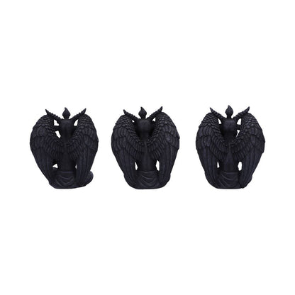 Three Wise Baphomet Figurines