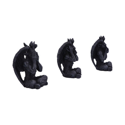 Three Wise Baphomet Figurines