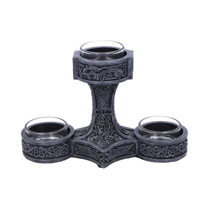 Thor's Hammer Tea Light Holder