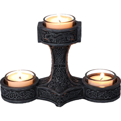 Thor's Hammer Tea Light Holder