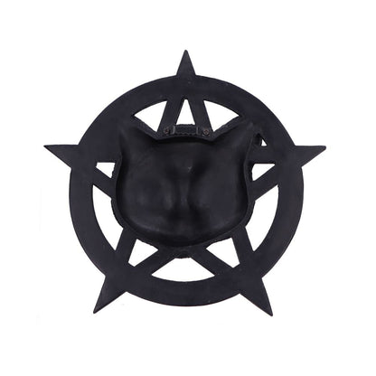 Feline Worship Cat Pentagram Wall Plaque