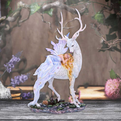 Evelyn Fairy and Stag Figurine