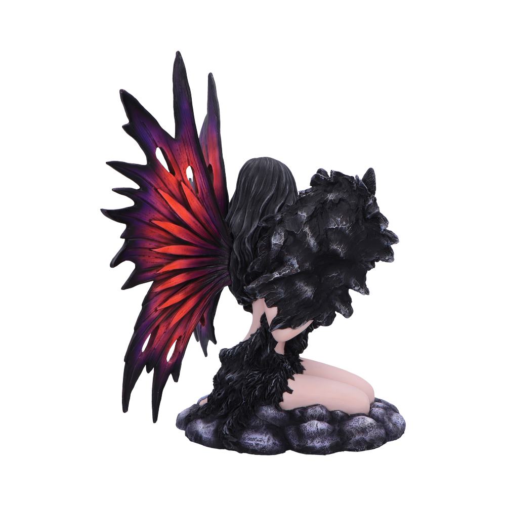 Shadow Spirit Fairy and Wolf Figure