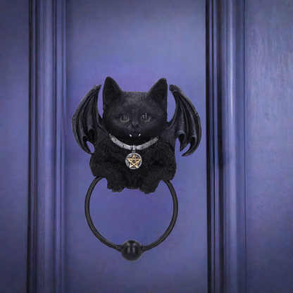 Vampuss Bat Cat Door Knocker