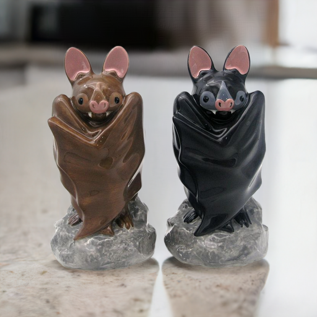 Ceramic Bats Salt & Pepper Set