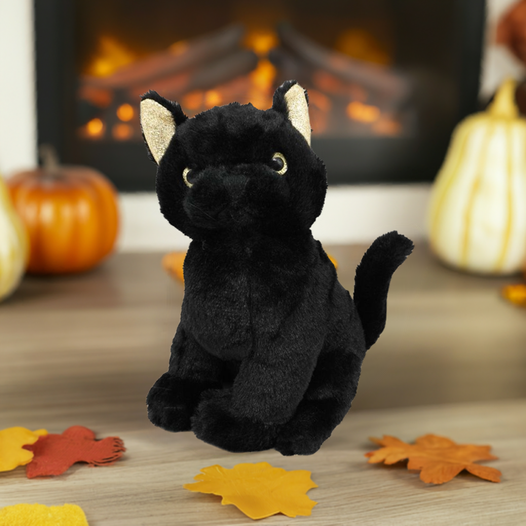 Black Cat Plush Door Stop