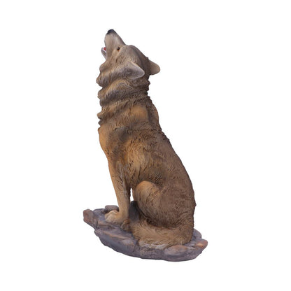 Mountains Cry Howling Wolf Figurine