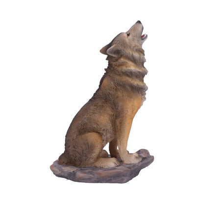 Mountains Cry Howling Wolf Figurine