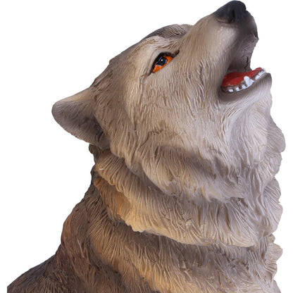 Mountains Cry Howling Wolf Figurine