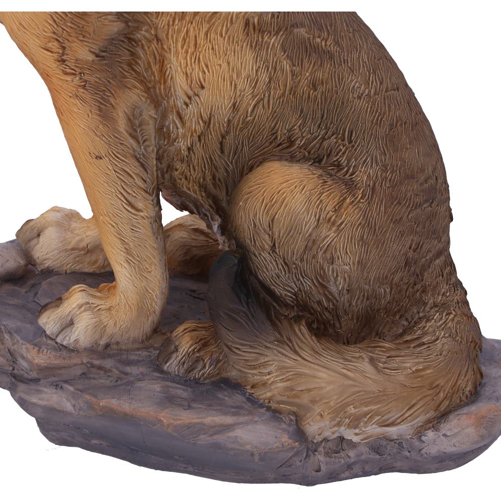 Mountains Cry Howling Wolf Figurine