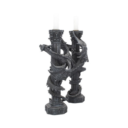 Guardian's of the Light - Set of 2 Dragon Candlesticks