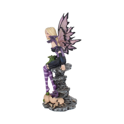 Amethyst and Hatchlings Fairy Figurine