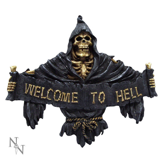 Welcome To Hell Wall Plaque