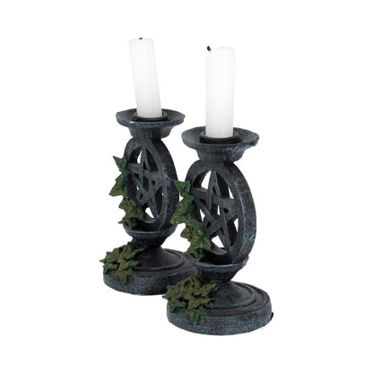 Aged Pentagram Candlesticks