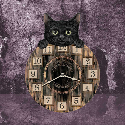 Kitten Tickin' Cat Clock