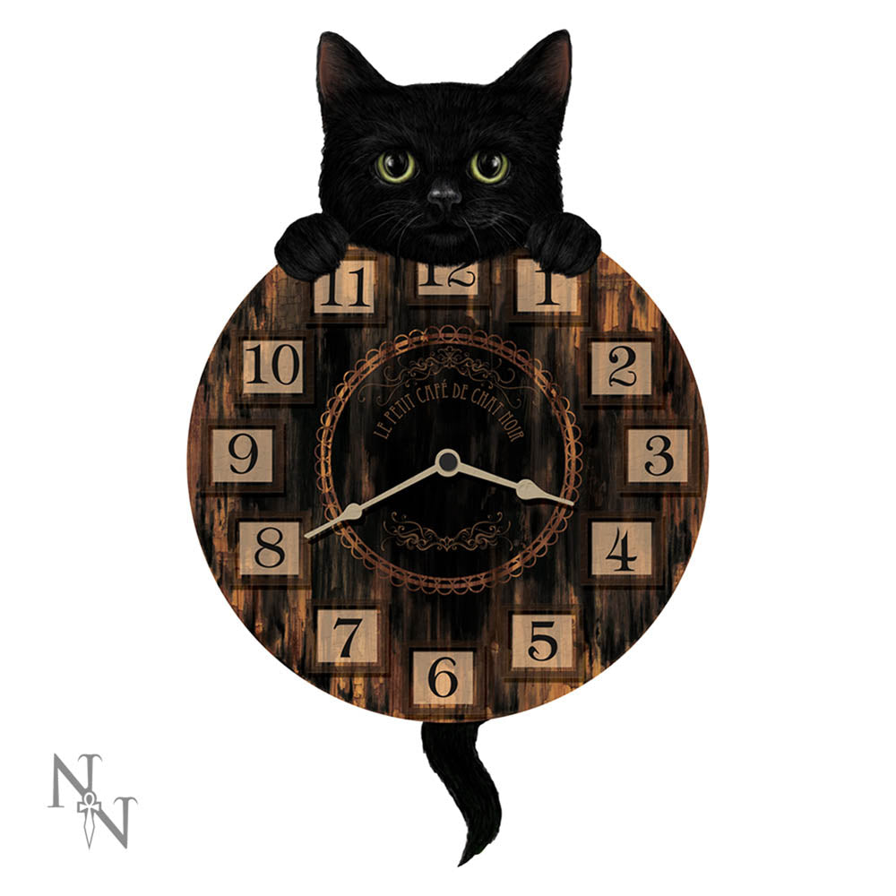 Kitten Tickin' Cat Clock