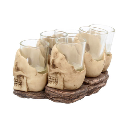 Six Shooter Skulls Shot Glass Set