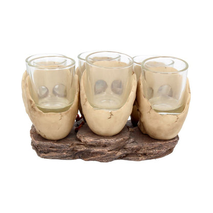 Six Shooter Skulls Shot Glass Set