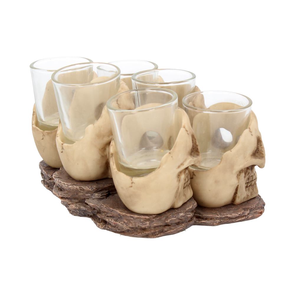 Six Shooter Skulls Shot Glass Set