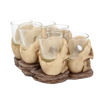 Six Shooter Skulls Shot Glass Set