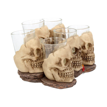 Six Shooter Skulls Shot Glass Set