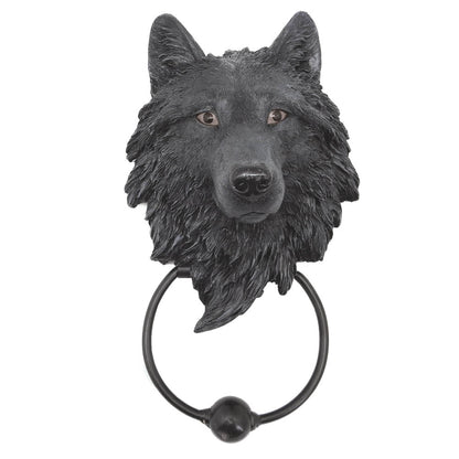 Dark Guardian Wolf Door Knocker