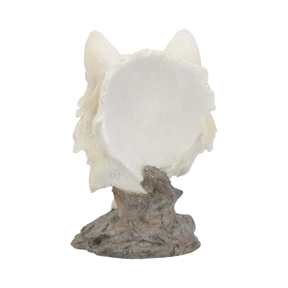 Snow Searcher White Wolf Bust