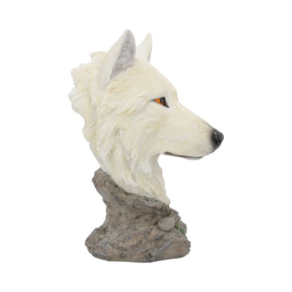 Snow Searcher White Wolf Bust