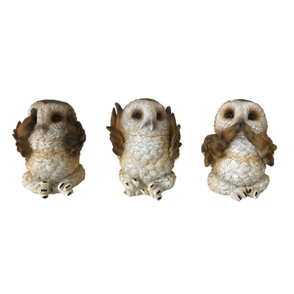 Three Wise Brown Owls