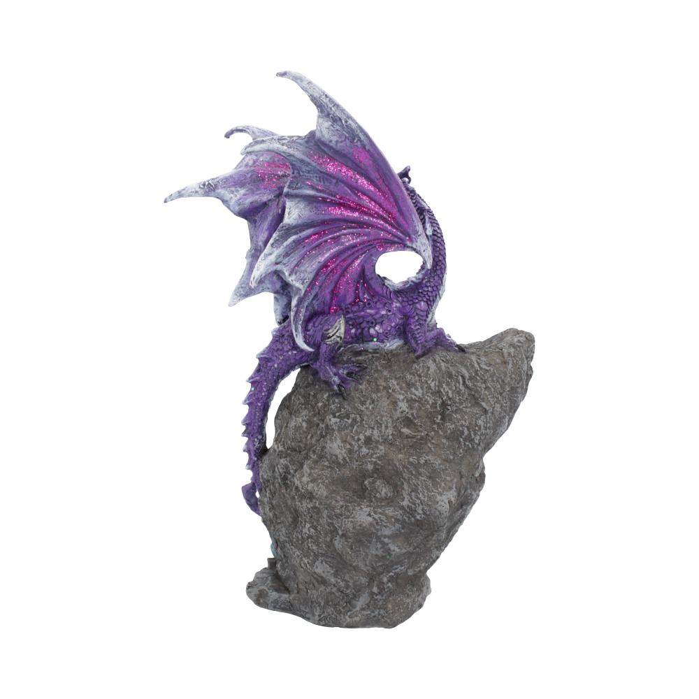 Amethyst Custodian LED Dragon Figurine