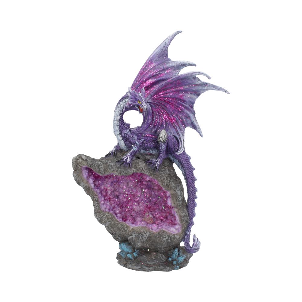 Amethyst Custodian LED Dragon Figurine