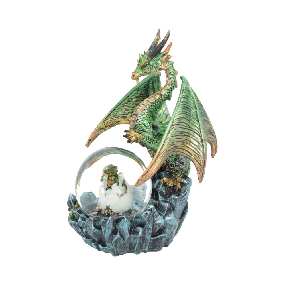 Emerald Oracle Dragon Snowglobe