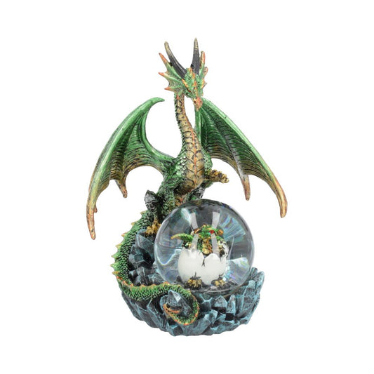 Emerald Oracle Dragon Snowglobe