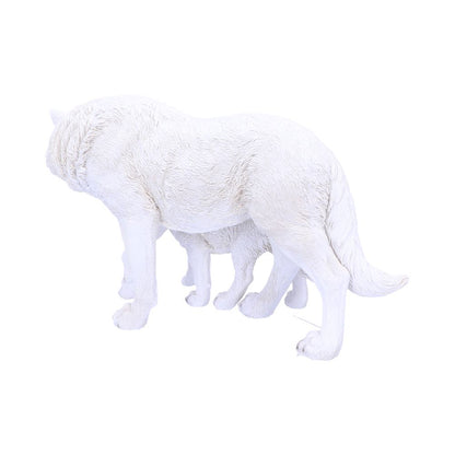 Winter Offspring Wolf Ornament