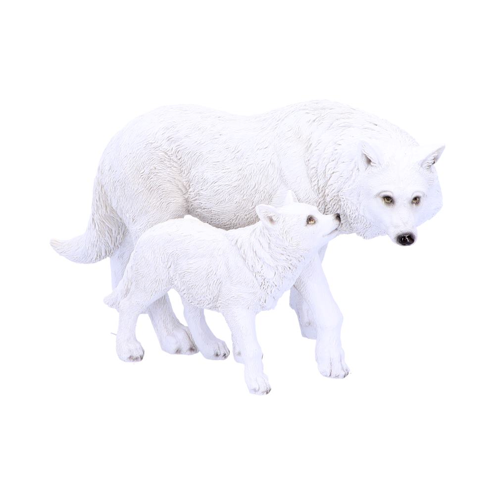 Winter Offspring Wolf Ornament