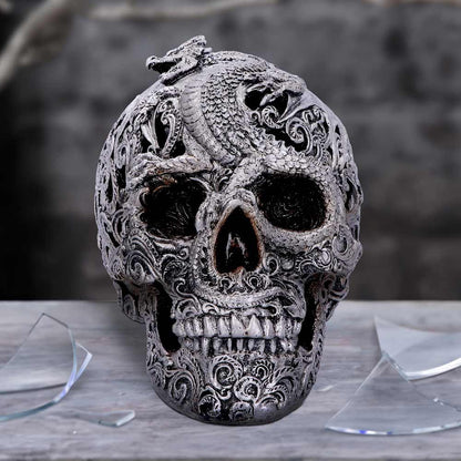 Cranial Drakos Silver Skull