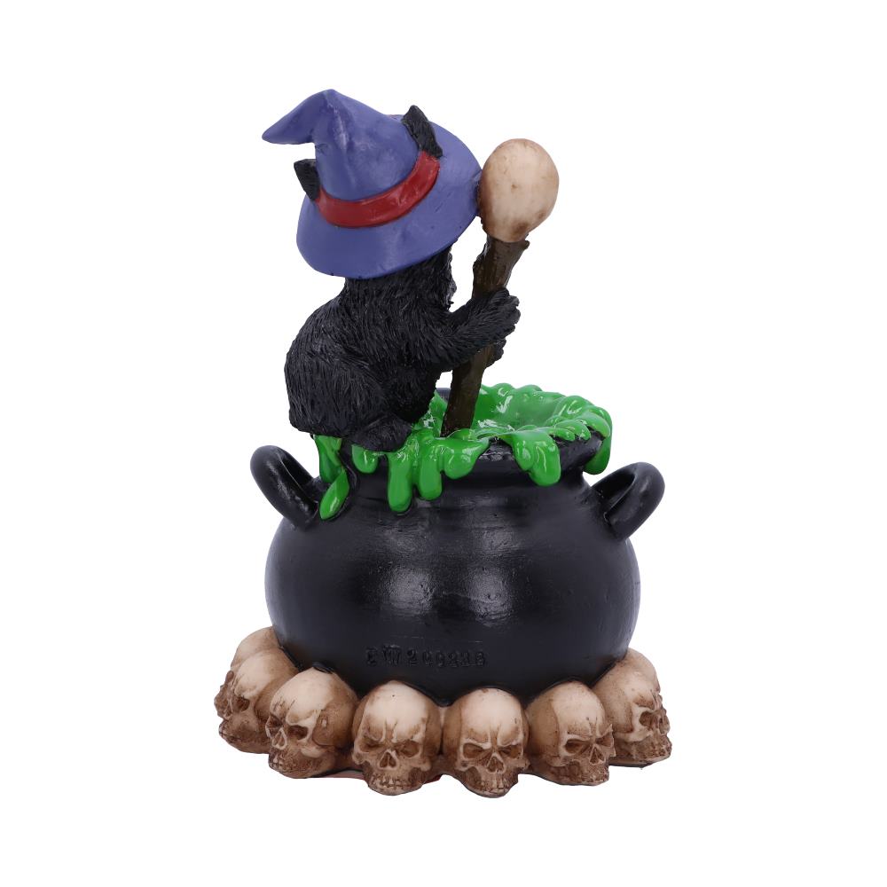 Spook Cat & Cauldron LED figurine