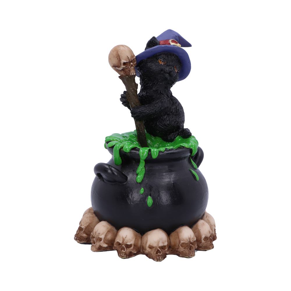 Spook Cat & Cauldron LED figurine